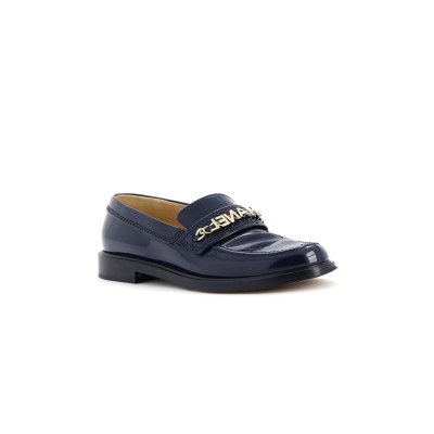 CHANEL WOMEN'S LOGO LOAFERS SHINY CALFSKIN G37430